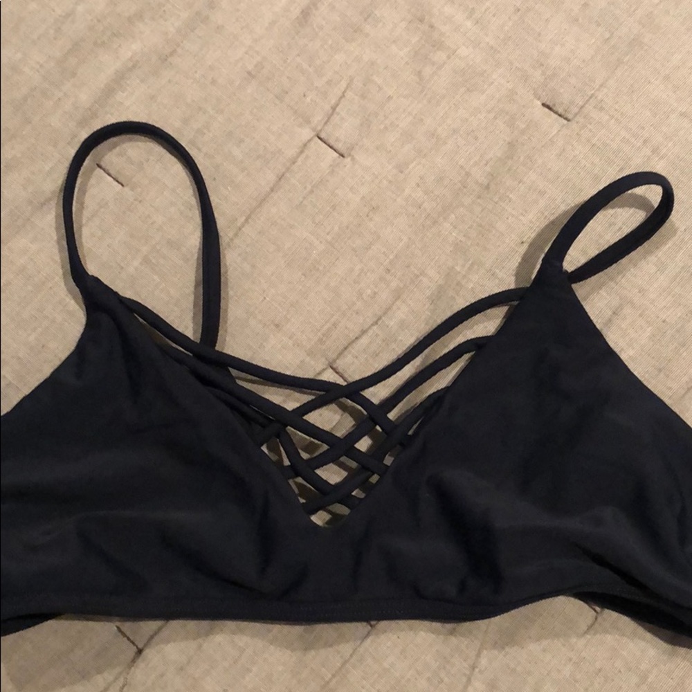 cross cross hollister bikini top